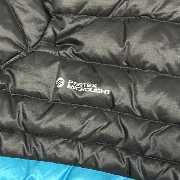 Rab Microlight Alpine Down Puffer Jacket Womens Medium Black Hooded Coat - Picture 5 of 12